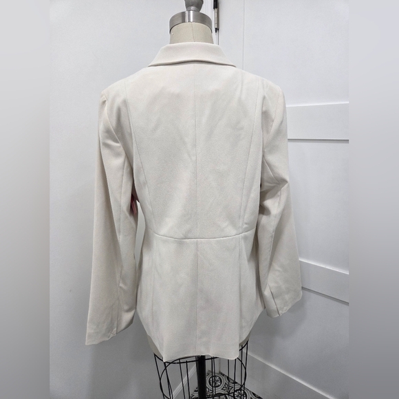 Spanx Opacity Crepe Wrap Blazer In Parchment Womens Size XL - Picture 4 of 12